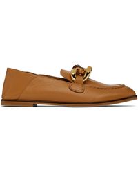See By Chloé - Tan Monyca Loafers - Lyst
