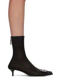 【関税込み】Diesel ブラック D-Cloud Hbt ブーツ Women's D-Cloud-Boot in washed denim | Black | Diesel