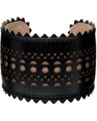 Alaïa Alaïa Mini Vienne Cuff Bracelet - Black