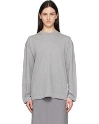 Jil Sander - Long Sleeve Crew Neck Boxy Fit T-shirt - Lyst