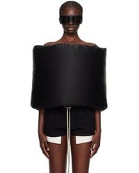 Rick Owens - Black Donut Down Scarf - Lyst