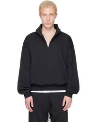 Skims - Fleece Lounge Relaxed Quarter Zip Sweatshirt - Lyst