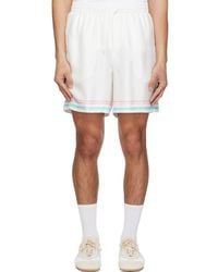 CASABLANCA - Dance Joy Silk Shorts - Lyst