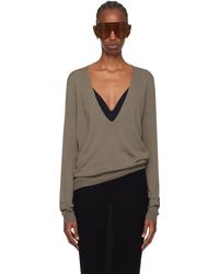 Rick Owens - Gray Dylan Sweater - Lyst