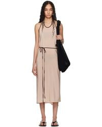 Baserange - Ssense Exclusive Apron Wrap Midi Dress - Lyst
