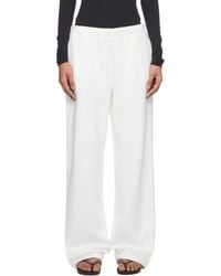 Skims - Off- Cotton Fleece Classic Straight Leg Lounge Pants - Lyst