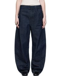 Lemaire - Twisted Belted Jeans - Lyst