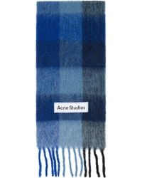 Acne Studios - Mohair Checked Scarf - Lyst