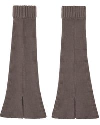 Our Legacy - Taupe Knitted Gaiter Leg Warmers - Lyst