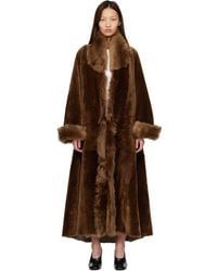 Nour Hammour - Sima Shearling Coat - Lyst