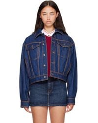 Versace - Denim Blouson Jacket - Lyst