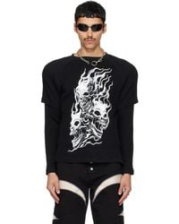 THUG CLUB - Bulk Shoulder Three Riding Skull Layered T-Shirt - Lyst