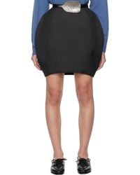 Bally - Mix Wool Miniskirt - Lyst