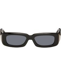 The Attico - Black Linda Farrow Edition Mini Marfa Sunglasses - Lyst
