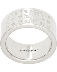 MM6 by Maison Margiela - Numeric Minimal Signature Ring - Lyst