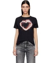 R13 - Flaming Heart Boy T-Shirt - Lyst