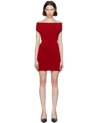 Jacquemus - Robe courte 'la robe cubista' rouge - les sculptures - Lyst