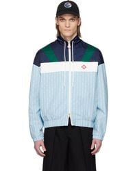 CASABLANCA - Pinstripe Laurel Track Jacket - Lyst