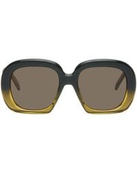 Loewe - Green Curvy Sunglasses - Lyst