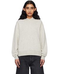 Acne Studios - グレー カシミヤ フーディ - Lyst