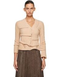 DIESEL - Cropped Wrinkled Boiled Knit Cardigan - Lyst