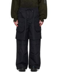 【関税込み】Juun.J ブラック ジッパー カーゴパンツ Juun.J カーゴパンツ | ブラック | FARFETCH JP