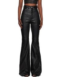 Rick Owens - Temple Bolan Bootcut Leather Pants - Lyst