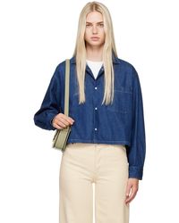 A.P.C. - Samantha Denim Shirt - Lyst