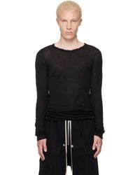 Rick Owens - Tower Rib Ls T-Shirt - Lyst