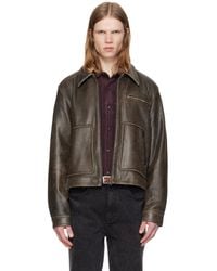 MMIC - Aged Leather Jacket - Lyst
