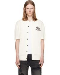 Amiri - Off- Studio' Mesh Knit Shirt - Lyst