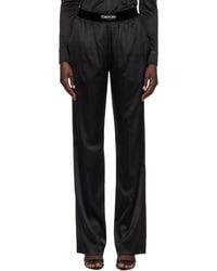 Tom Ford - ブラック ストレッチ シルクサテン ラウンジパンツ - Lyst