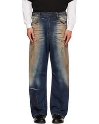 we11done - Loose-Fit Dirty Jeans - Lyst