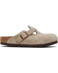 Birkenstock - Narrow Boston Soft Footbed Slip-On Loafers - Lyst