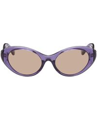 Versace - 'la Medusa' Oval Sunglasses - Lyst