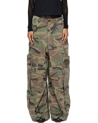 Vetements - Khaki Merged Cargo Pants - Lyst