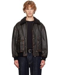 DUNST - Detachable A-2 Leather Jacket - Lyst
