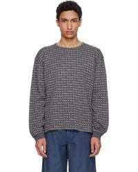ERL - Jacquard Long Sleeve Knit T-Shirt - Lyst
