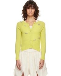 Simone Rocha - Turbo Embellished Relaxed Cashmere Cardigan - Lyst