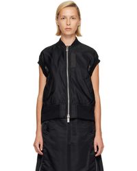 Sacai - Nylon Twill Vest - Lyst