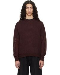 Studio Nicholson - Burgundy Gulf Sweater - Lyst