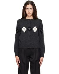 NOTHING WRITTEN - Heritage Argyle Knit Cardigan - Lyst