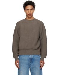 Lady White Co. - Taupe Raglan Link Sweater - Lyst