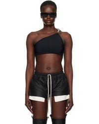 Rick Owens - Haut De Bikini Noir À Ferrure Hydra - Lyst