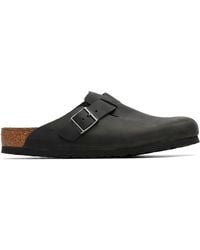 Birkenstock - Regular Boston Oiled Leather Slip-On Loafers - Lyst