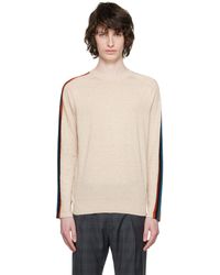 Paul Smith - Beige Artist Stripe Sweater - Lyst