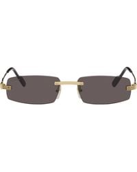 Cartier - Première De Rectangular Rimless Sunglasses - Lyst