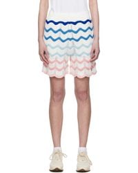 CASABLANCA - Gradient Wave Crochet Shorts - Lyst