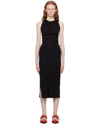 Helmut Lang - Black Twisted Maxi Dress - Lyst