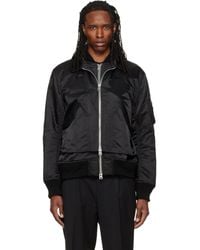 Sacai - Cotton Nylon Twill Bomber Jacket - Lyst